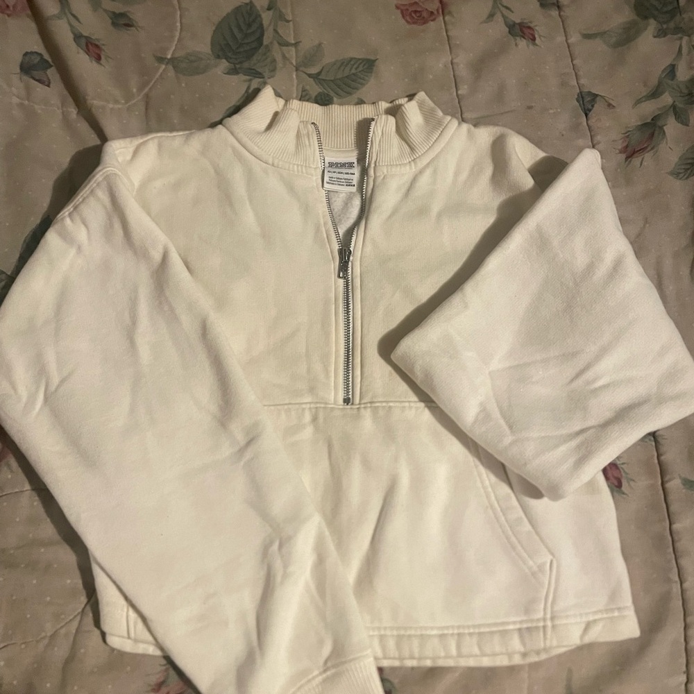 Women’s Half-Zip Pullover Jacket - Cream